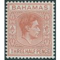 Bahamas 1948 1½d pale red-brown SG151a MNH