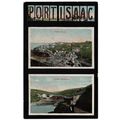 PRINTED DUAL-VIEW POSTCARD OF PORT ISAAC/PORT G...