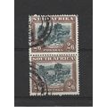SouthAfrica.SG122 2s 6d Ox-Wagon Pair.Fine Used...