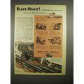 1944 New York Central Train Ad - Black Magic