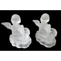 Set of 2 Avon M.J. Hummel Frosted Lead Crystal ...