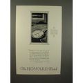 1926 Howard Watch Ad - NICE!