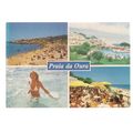 PRAIA DA OURA, ALGARVE used postcard multi view...