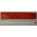 Vintage: red leather bookmark - Buxton