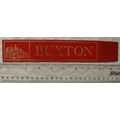 Vintage: red leather bookmark - Buxton