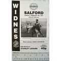 1987 programme Widnes v. Salford