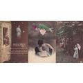 Edwardian Romance French Cupid Highwayman 3x Po...