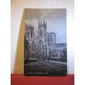 YORK MINSTER, south west used antique postcard ...