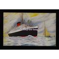 LS1458 - French CGT Liner - Lafayette - postcar...