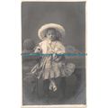 R136962 Little Girl. Hat. Old Photography. Post...