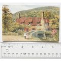 vintage postcard The Bridge, Allerford near Por...