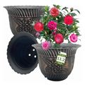 Pack of 3 Plastic Plant 11.2" Pots Indoor/Outdo...