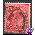 GB stamps 1902-10 KEV11 - 1d SG219 Aldershot 1