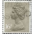 GB, Queen Elizabeth Machin, light mushroom 1983...