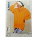 1986 Patons 8579 raglan sweater, chunky