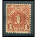 Used J80 1c Postage Due Barely Clears WA1273