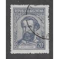 ARG 1935 20c 'M. GUEMES' FINE USED (EBID79-102)