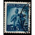 Italy 1945 Democracy 5L Used Stamp,