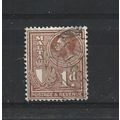 Malta.SG195 1d Chestnut.Fine Used.Apr25v