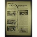 1949 Association of American Railroads Ad - You