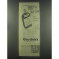 1954 Gordon's Gin Ad - This is the gin