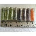 Lot of 8 Tubes of Gutermann Faceted Glass Beads...