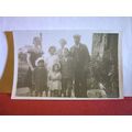 UNKNOWN FAMILY PHOTO, 5 CHILDREN unused antique...