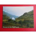 Steam In The Highlands, Scotland Postcard