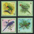 Brazil WWF Birds Parrots 4v 2001 MNH SG#3207 MI...