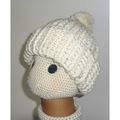 Ski hat #004 adult chunky winter crochet 24 inc...