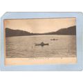New Jersey Lake Pochung Lake Scene w/ Boats~3532
