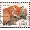USA, MAMMALS, Red Fox, blue 1998, $1