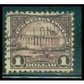 Used 571 $1 Lincoln Memorial Just Clears M09499