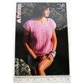 1987 Patons 3371 sleeveless top, cotton, 32-40 ...