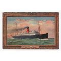 Isle of Man Steamer Ferry RMS King Orry Postcard with War Record Details