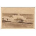 Rough Sea at Herne Bay Postcard Kent Milton 505