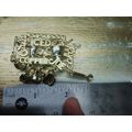 Vintage Gold Tone Espresso Ice Coffee Joe Brooc...