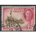 Gold Coast 1948 KGV1 2/-d Green & Magenta SG 14...