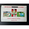 Bénin 2009 / 2010 Mi. Bl. 62 Coupe du Monde Foo...