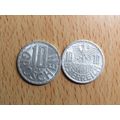 Austria 1969 10 Groschen Coin