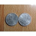 Austria 1976 10 Groschen Coin