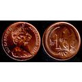 Australia One Cent 1982 Used. Coin Possum Queen...