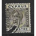 CYPRUS 1925 3/4pi BROWNISH BLACK SG 119 FINE USED