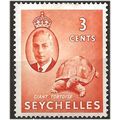 Seychelles 1952 SG159 3c Orange Mounted Mint ... .