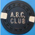 A.B.C. Club. $5 Vintage Casino Chip. Sacramento...