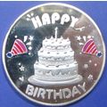 Happy Birthday. Challenge Coin. Souvenir. Silve...