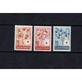 SUOMI FINLAND 1958 RED CROSS FUND SET 3 MINT NE...