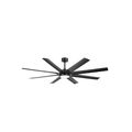 Breezary Arthur 72" Indoor Black Industrial Win...