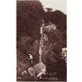 Vintage Sepia RP Postcard Entrance to Clovelly ...