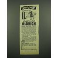 1949 Aldrich Home Heating Plants Ad - Save Space